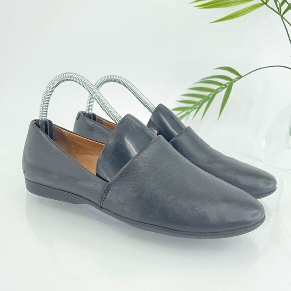 Dansko Women's Larisa Loafer Size 37 6.5 Slip On Flat Shoe Black Leather Comfy - Picture 1 of 15